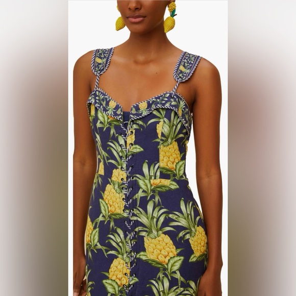 FARM Rio Delicate Pineapple Dress - Picture 2 of 4